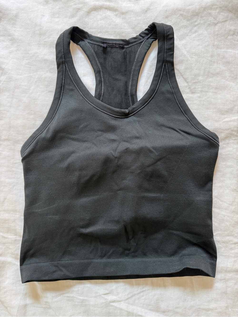LNDR Muscle Crop Tank with built in bra